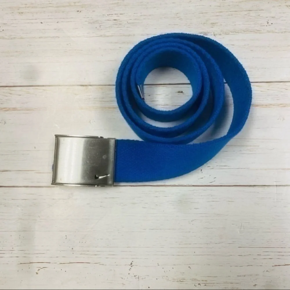 Nike Men’s Blue Web Belt With Bottle Opener Buckle